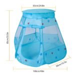 Blue Pop-Up Kids Play Tent with Mesh Panels