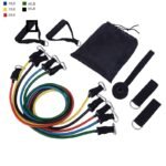 Resistance Band Set with Handles, Ankle Straps & Carry Bag