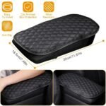 Car Center Console Armrest Pad – PU Leather Anti-Slip Protective Cover