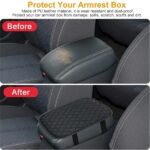 Car Center Console Armrest Pad – PU Leather Anti-Slip Protective Cover