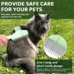 2-in-1 Self-Cleaning Pet Grooming Comb for Dogs & Cats