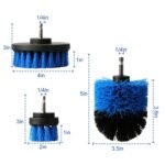 3-Piece Drill Brush Cleaning Set - Power Scrubber Attachments