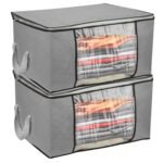 : 2-Piece 90L Clothes & Bedding Storage Bag Set