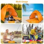 Pop-Up Beach Tent with Mesh Window & Carry Bag – 2–3 Person