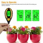 4 In 1 LCD Digital Soil Tester PH Water Temperature Sunlight Plant Test