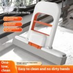 Mini Foldable Handheld Sponge Mop - Orange