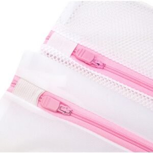 Zippered Mesh Laundry Bag 30x40cm - White