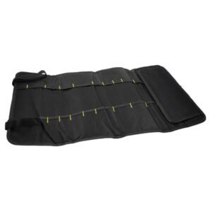 Roll-Up Tool Organizer Bag with Multi-Pocket Storage - Black