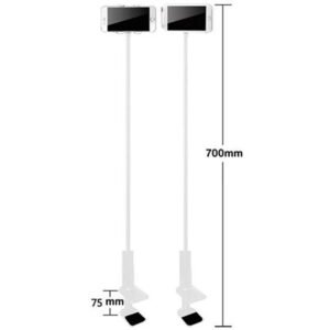 Flexible Phone & Tablet Holder with 70cm Gooseneck Arm – White