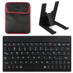 80 Keys Wired Keyboard Mini USB Connector Keyboard Portable Durable Keyboard With Carry Bag Tablet Stand For Android Window Tablet