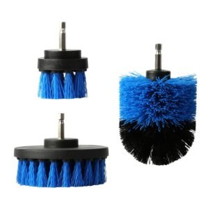 3-Piece Drill Brush Cleaning Set - Power Scrubber Attachments
