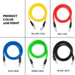 Resistance Band Set with Handles, Ankle Straps & Carry Bag