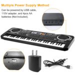 61-Key Portable Electronic Keyboard with Microphone