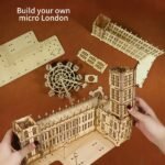 3D Wooden London Landmark Puzzle Model with Clock & Ferris Wheel