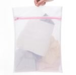Zippered Mesh Laundry Bag 30x40cm - White