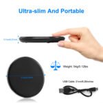 5W Qi Wireless Charging Pad – Ultra-Slim Black Charger