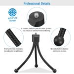 Compact Flexible Mini Tripod Stand with 1/4"-20 Mount