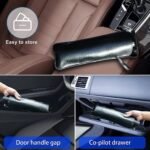57-Inch Foldable Car Windshield Sunshade Umbrella – Black & Silver
