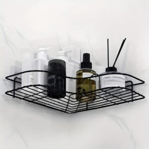 Wall-Mounted Corner Shower Caddy & Bathroom Shelf