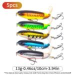 5-Piece Topwater Fishing Lure Set – 10cm Hard Baits