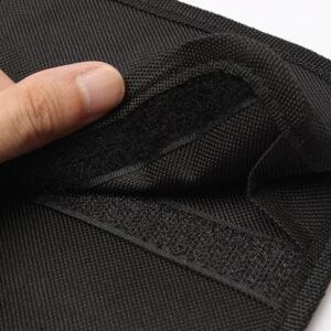 Roll-Up Tool Organizer Bag with Multi-Pocket Storage - Black