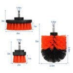 3-Piece Drill Brush Cleaning Set - Power Scrubber Attachments