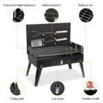Portable Foldable Charcoal Grill with BBQ Tools