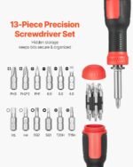 13-in-1 Magnetic Multi-Bit Screwdriver Set