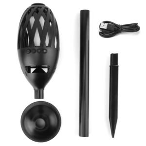 LED Flame Bluetooth Speaker with Patio Torch Light