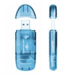 USB 2.0 Memory Card Reader for SD & MMC Cards - Compact USB Adapter