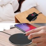 5W Qi Wireless Charging Pad – Ultra-Slim Black Charger