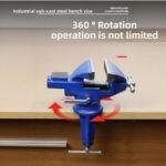 Compact Bench Vise - Clamp-On Table Vise for DIY Projects