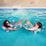 Inflatable Pool Hammock Chair – Tropical Leaf Design