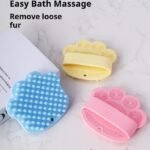 Silicone Pet Bath & Massage Brush for Cats & Dogs