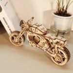 168-Piece 3D Wooden Motorcycle Puzzle Model Kit