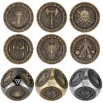 6-in-1 Metal RPG Dice Wheel Cube – D4 to D20