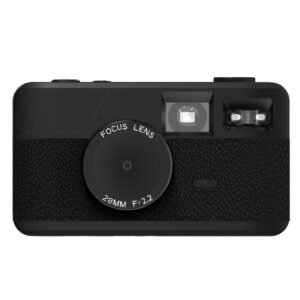 8MP Retro Screen-Free Digital Camera with 8 Filter Modes – Black