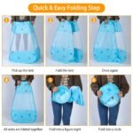 Blue Pop-Up Kids Play Tent with Mesh Panels