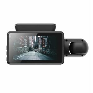 1080P Dual-Lens Car Dash Cam with Front & Interior Camera and G-Sensor