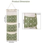 3-Pocket Wall-Mounted Hanging Storage Organizer