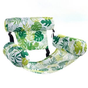 Inflatable Pool Hammock Chair – Tropical Leaf Design
