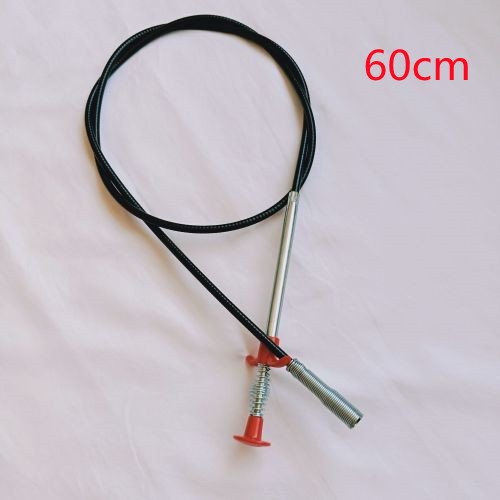 60cm Flexible Drain Clog Remover Tool - Black 60cm Flexible Drain Clog Remover Tool - Black