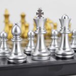 9.8-Inch Folding Magnetic Chess Set – Portable Travel Board