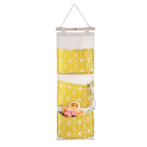 3-Pocket Wall-Mounted Hanging Storage Organizer