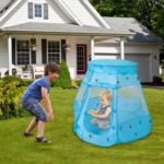 Blue Pop-Up Kids Play Tent with Mesh Panels