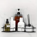 Wall-Mounted Corner Shower Caddy & Bathroom Shelf