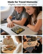 9.8-Inch Folding Magnetic Chess Set – Portable Travel Board