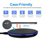5W Qi Wireless Charging Pad – Ultra-Slim Black Charger