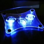 3-Fan USB Laptop Cooling Pad with LED Lighting