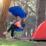 Foldable Camping Chair with Canopy & Cup Holder